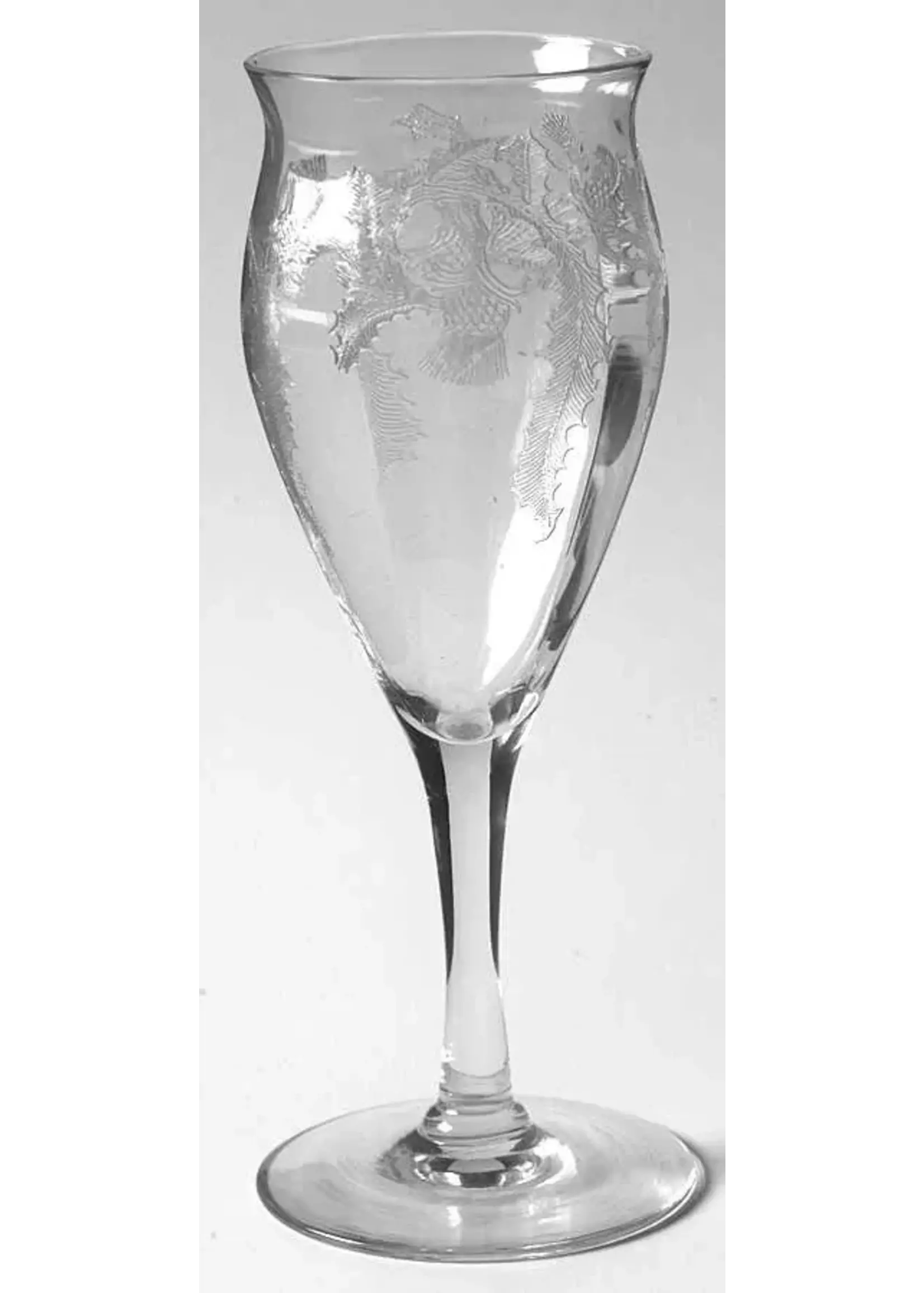 CENTRAL GLASS WORKS CENTRAL GLASS WORKS THISTLE FLUTED CHAMPAGNE