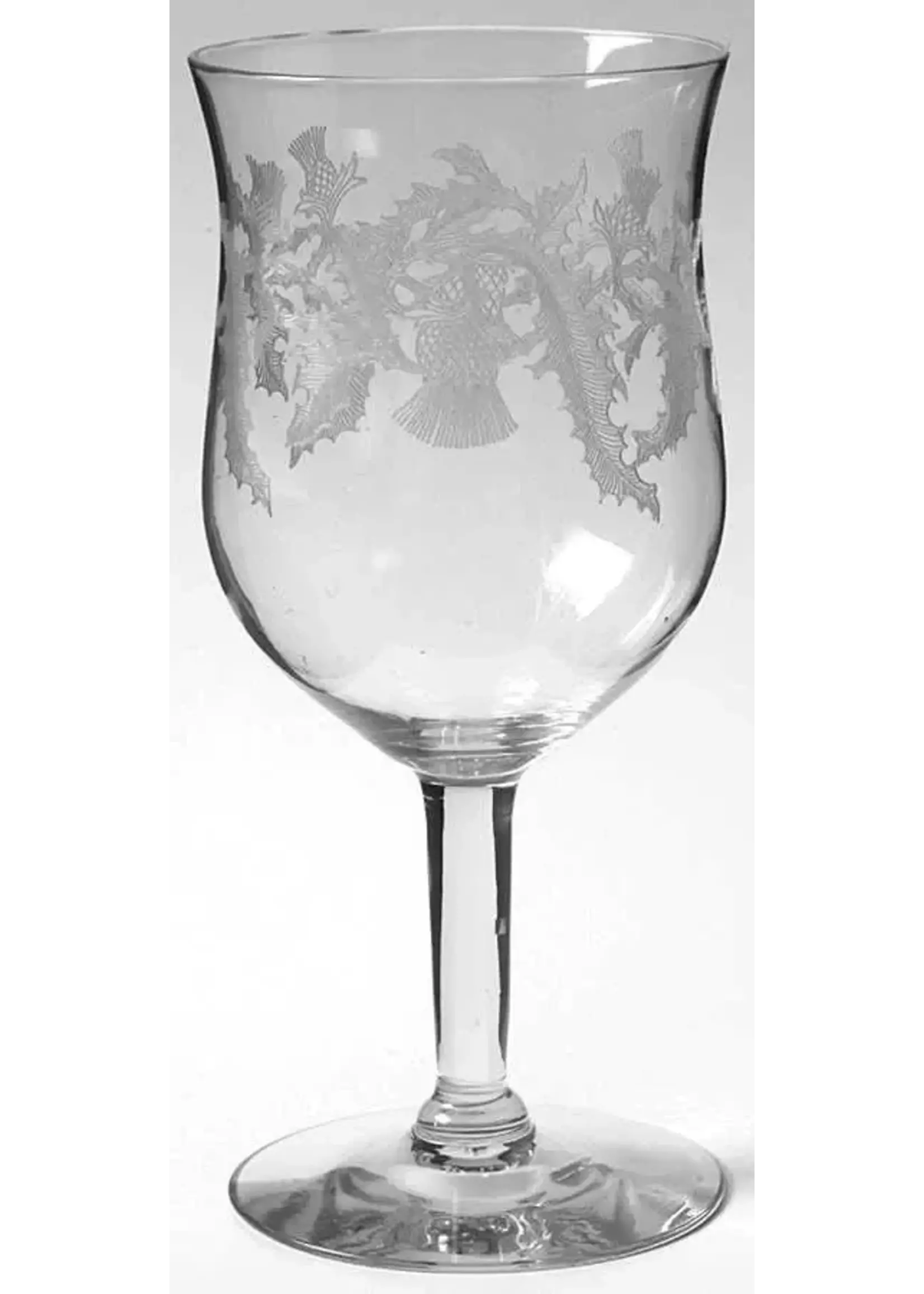 CENTRAL GLASS WORKS CENTRAL GLASS WORKS THISTLE WATER GOBLET