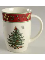 SPODE CHRISTMAS TREE GREEN TRIM MUG