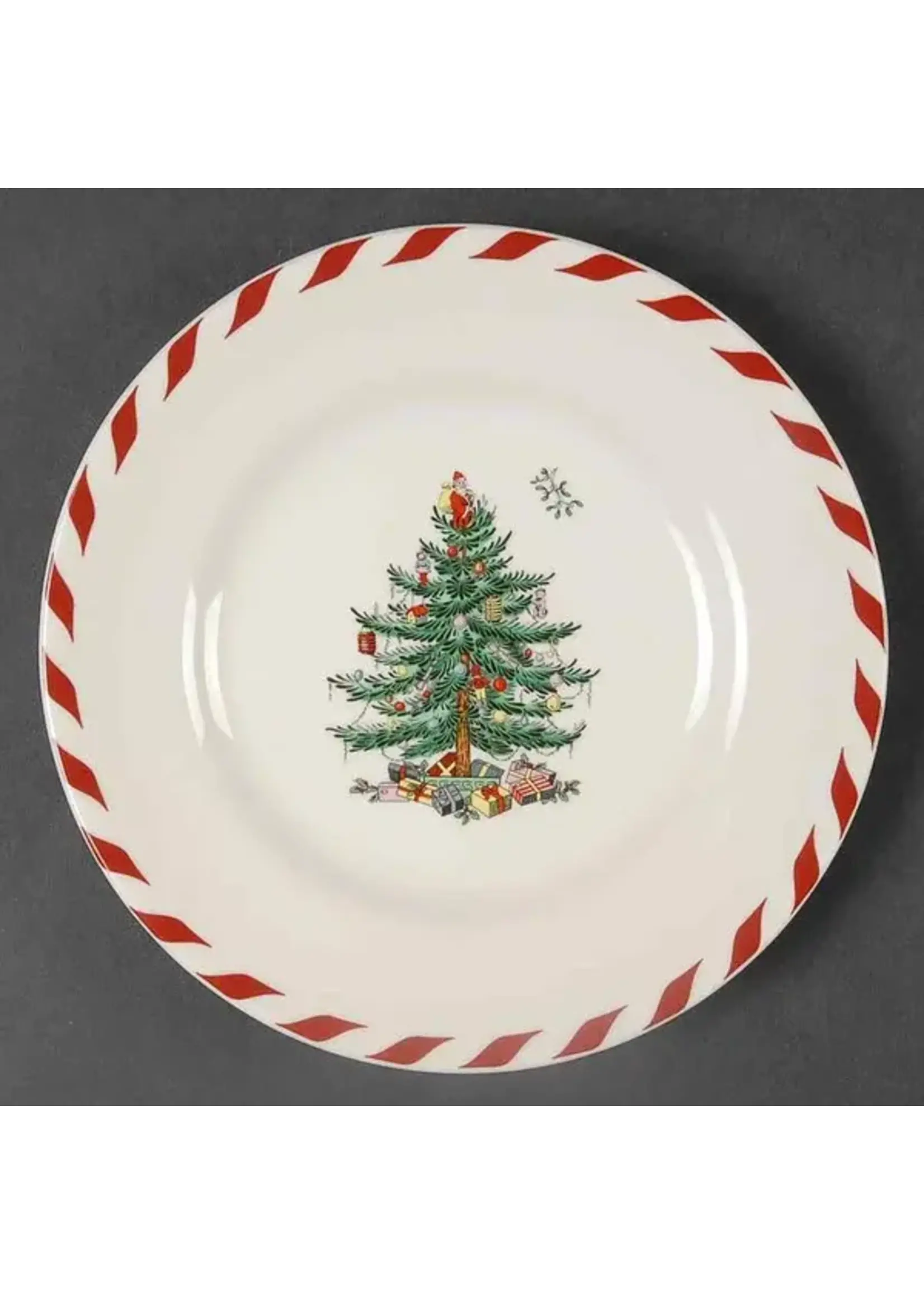 SPODE SPODE CHRISTMAS TREE CANAPE PLATE 6 1/2"