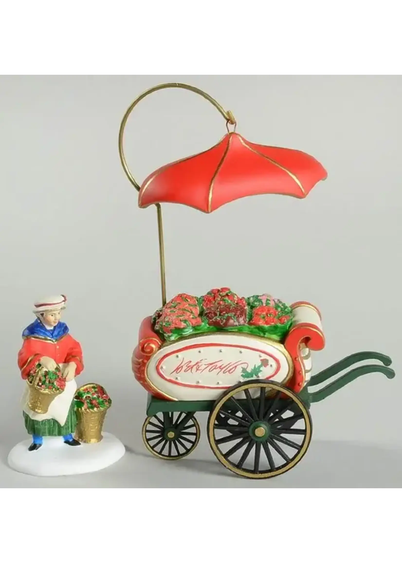 DEPARTMENT 56 DICKENS VILLAGE LORD AND TAYLOR FLOWER CART EXCLUSIVE WITH BOX