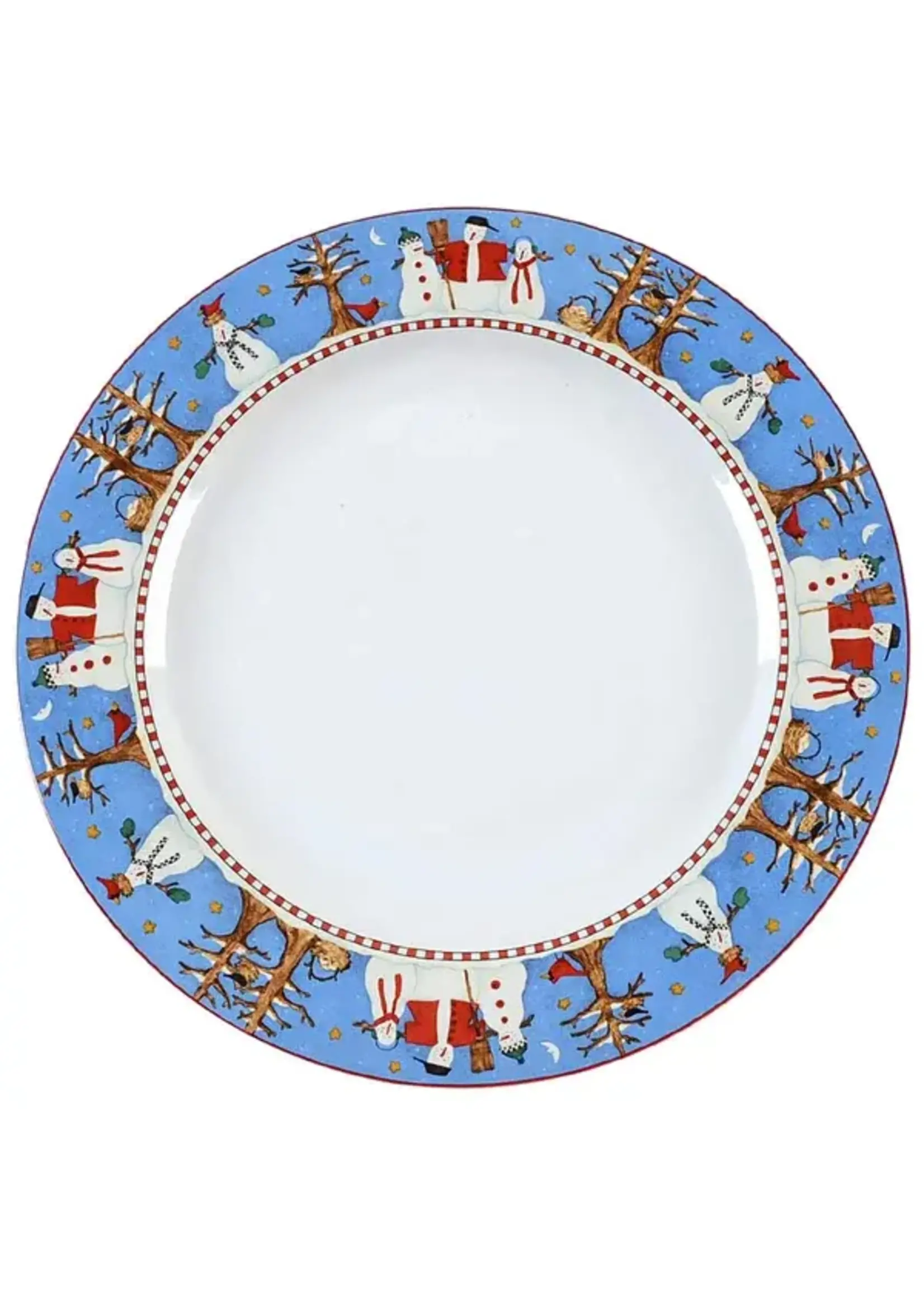 SAKURA SNOWMAN DINNER PLATE 10 3/4"