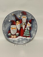 ELAINE THOMPSON SANTAS CHRISTAMS SERVING PLATE 12 1/2"