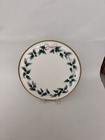 MIKASA RIBBON HOLLY CAKE PLATE 11 3/4"