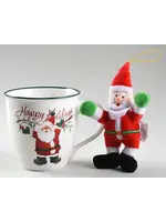 PFALTZGRAFF WINTERBERRY HAPPY HOLIDAYS MUG SANTA NO PLUSH