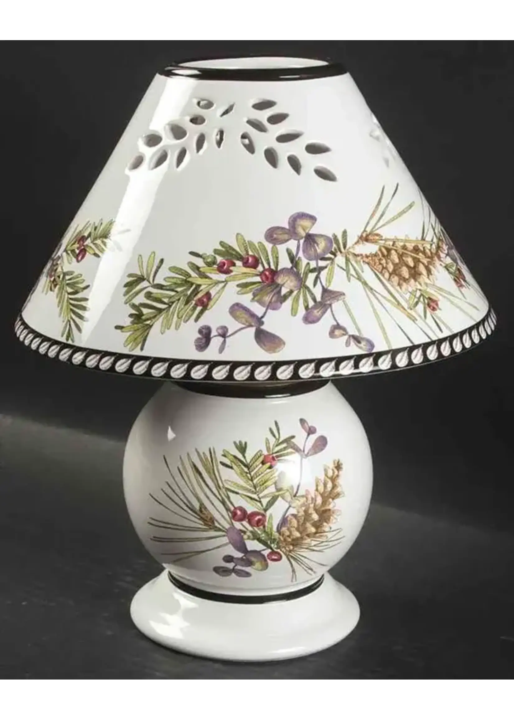 LENOX ETCHINGS ACCESSORIES CANDLE LAMP & SHADE