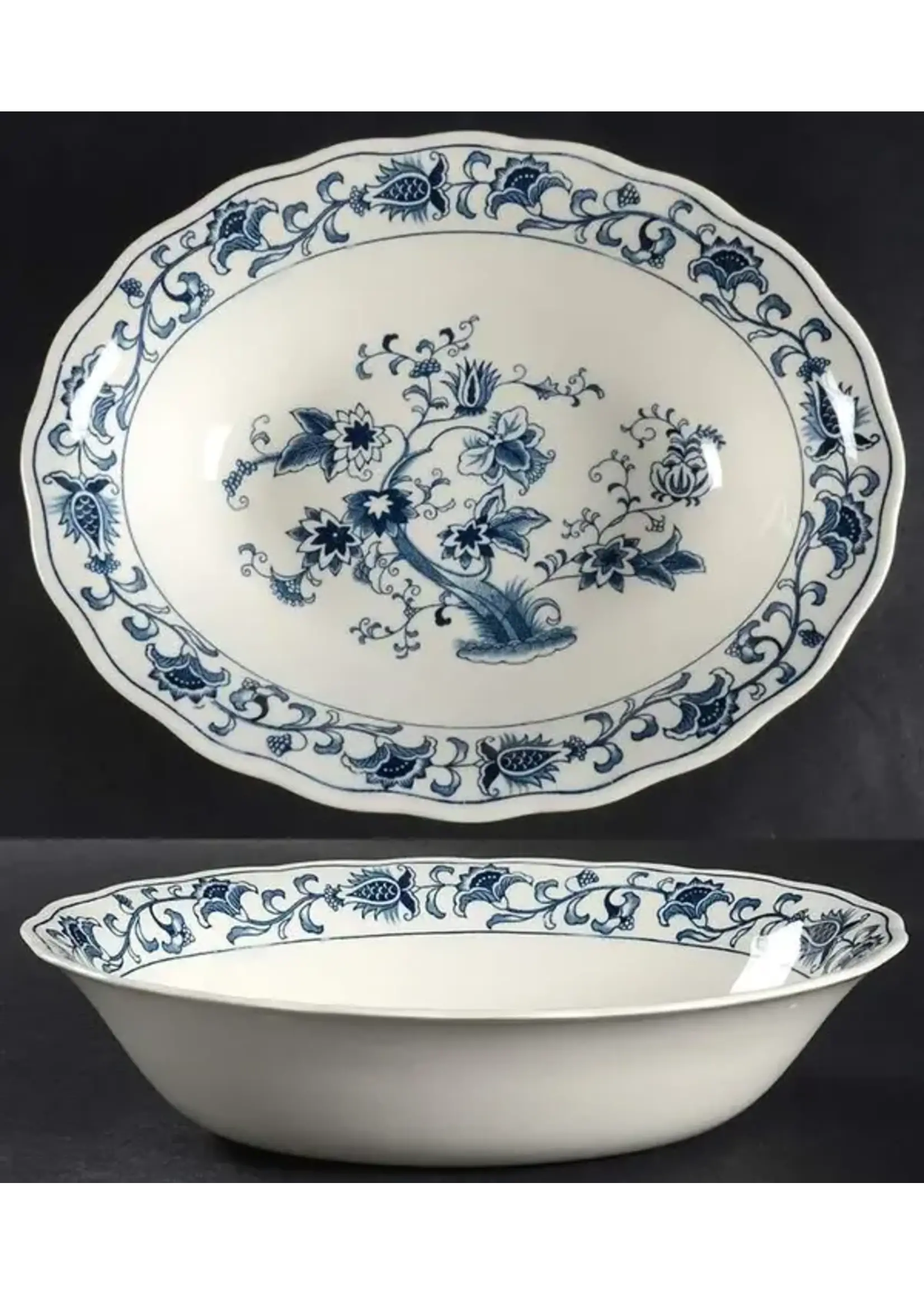 NIKKO MING TREE DOUBLE PHOENIX OVAL VEGETABLE BOWL