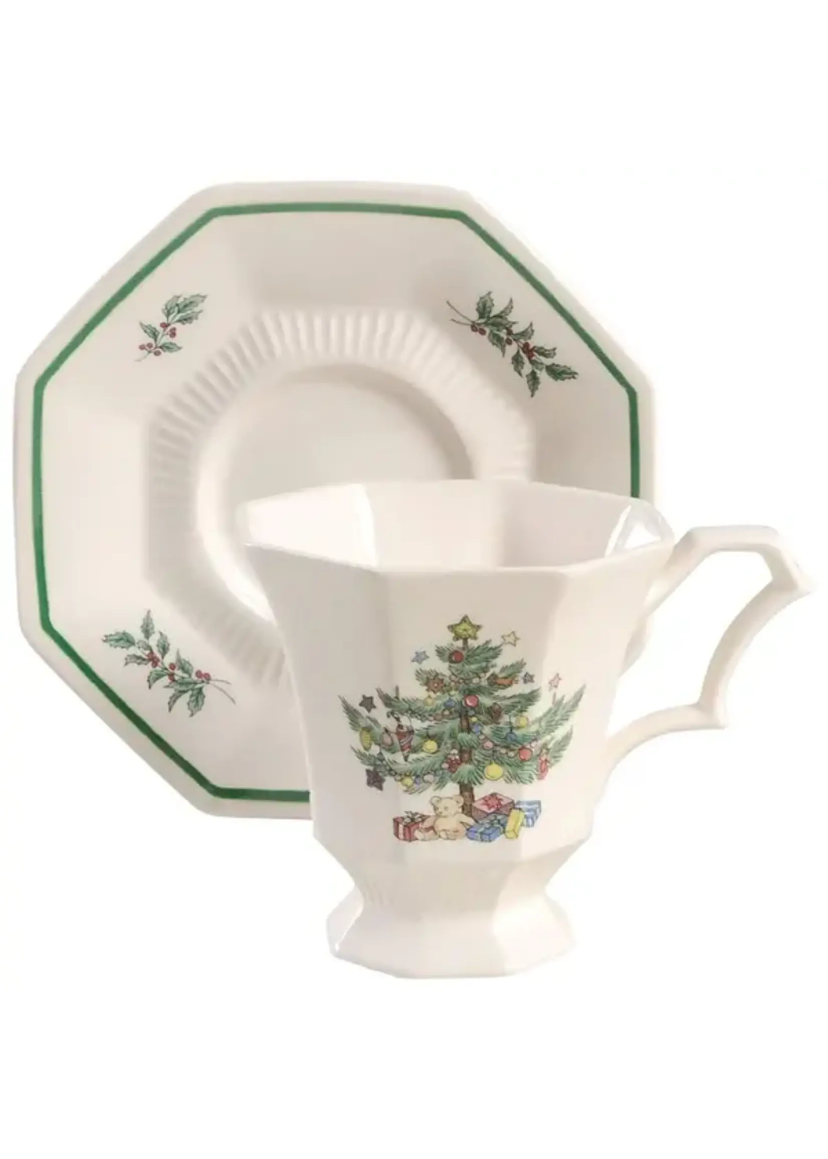 NIKKO CHRISTMASTIME CUP & SAUCER 3 3/8