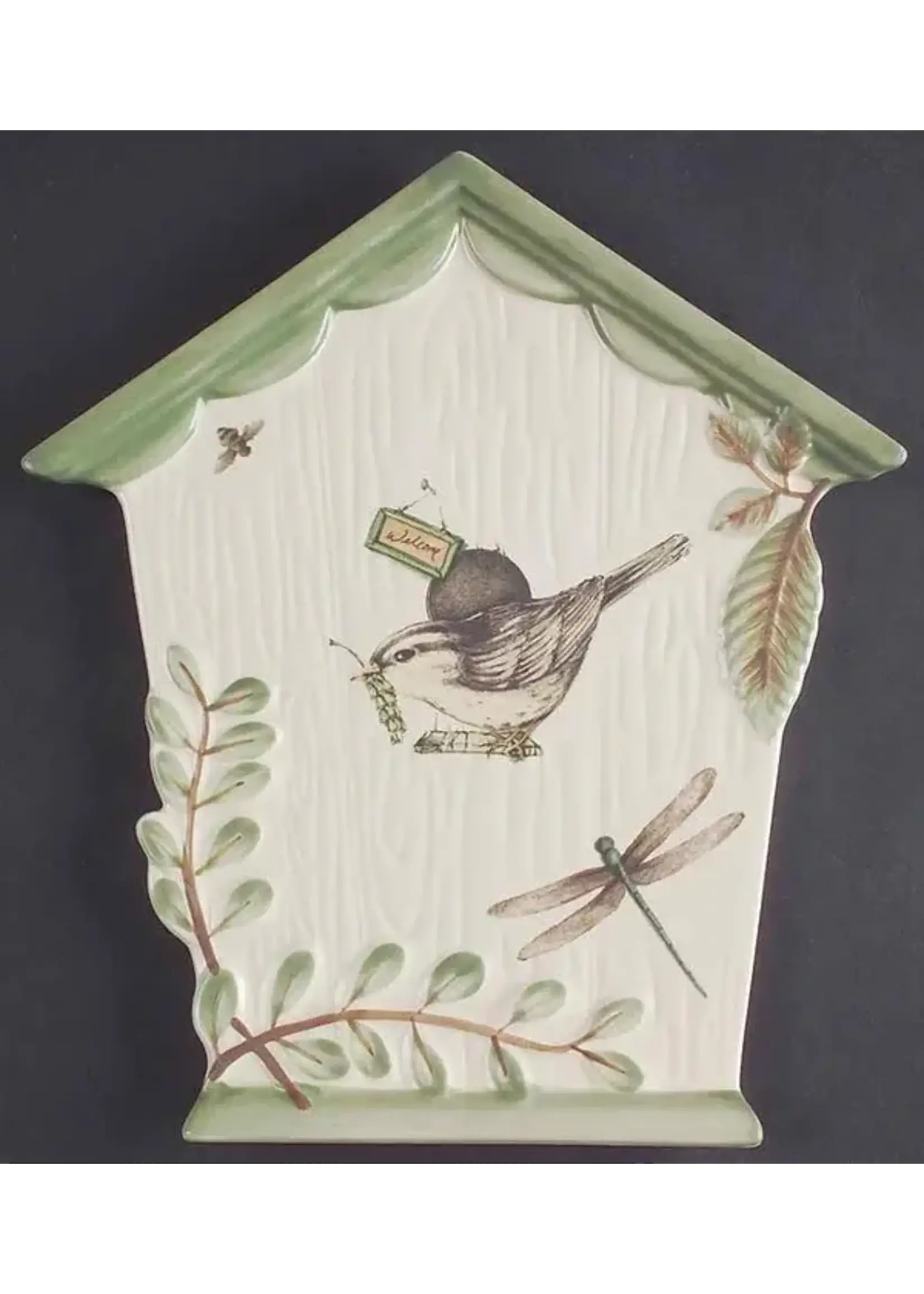 PFALTZGRAFF CHEESE BOARD BIRDHOUSE