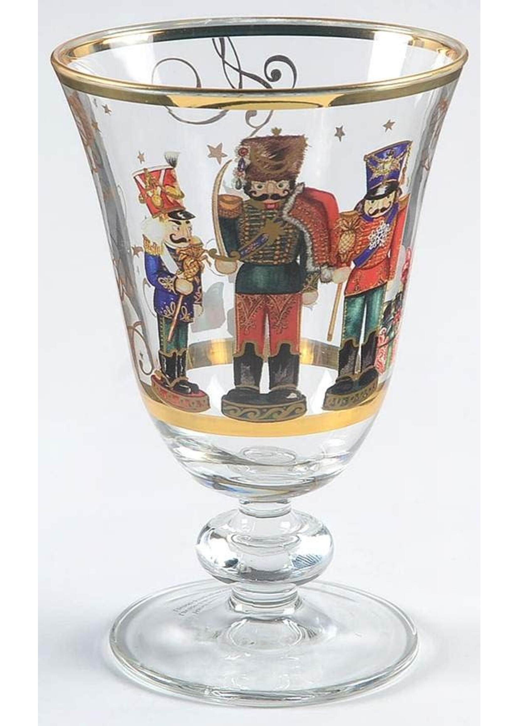 WILLIAMS -SONOMA TWAS THE NIGHT BEFORE CHRISTMAS GOBLET SET OF 4