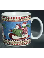 JOLLY SNOWMEN MUG SLEDDING