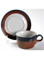 MIKASA FIRE SONG FLAT CUP AND SAUCER SET