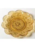 BROCKWAY GLASS AMERICAN CONCORD BREAD & BUTTER PLATE AMBER