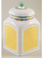 VILLEROY & BOCH TWIST ALEA LIMONE  MEDIUM CANISTER WITH LID  9 7/8"