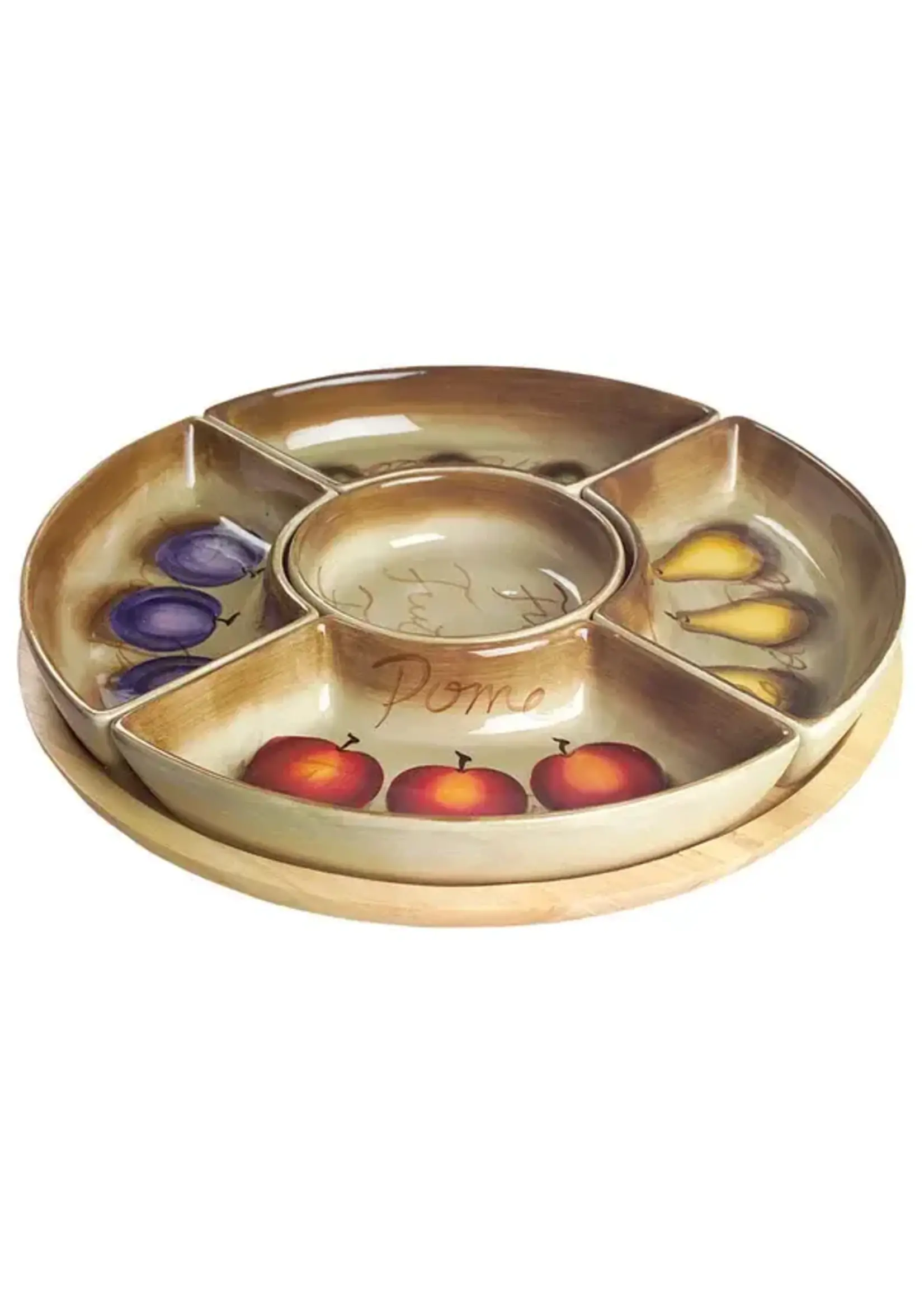 TABLETOPS UNLIMITED FRUITION 6 PC LAZY SUSAN