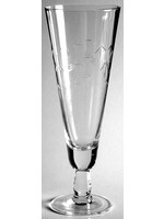 NORITAKE BAMBOO PILSNER SMOOTH STEM  GLASS 8 1/4"