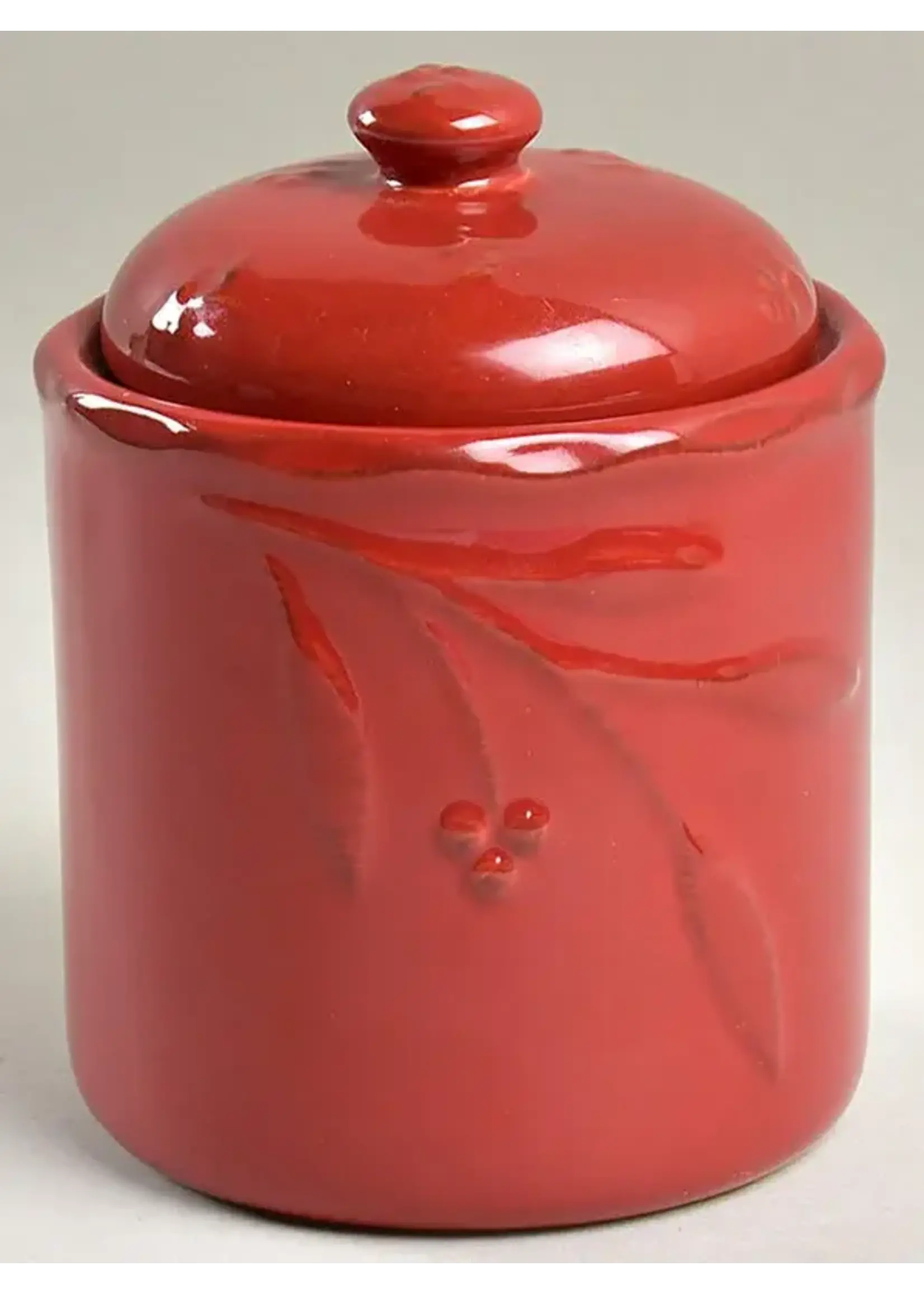 SIGNATURE BELLA RED SML 4 3/4" CANISTER