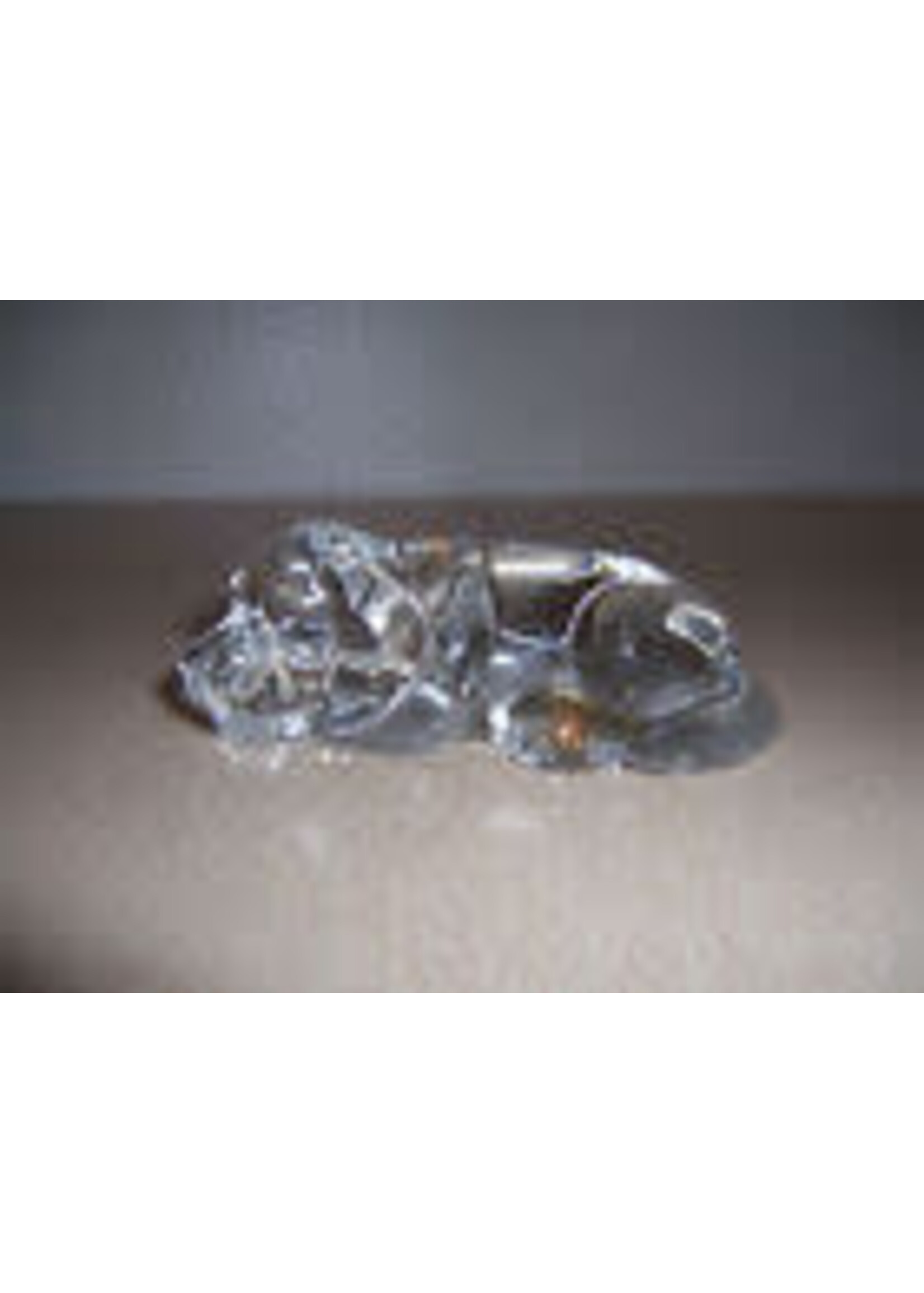 PRINCESS HOUSE PRINCESS HOUSE LYING DOWN DOG PAPERWEIGHT 24% LEAD CRYSTAL