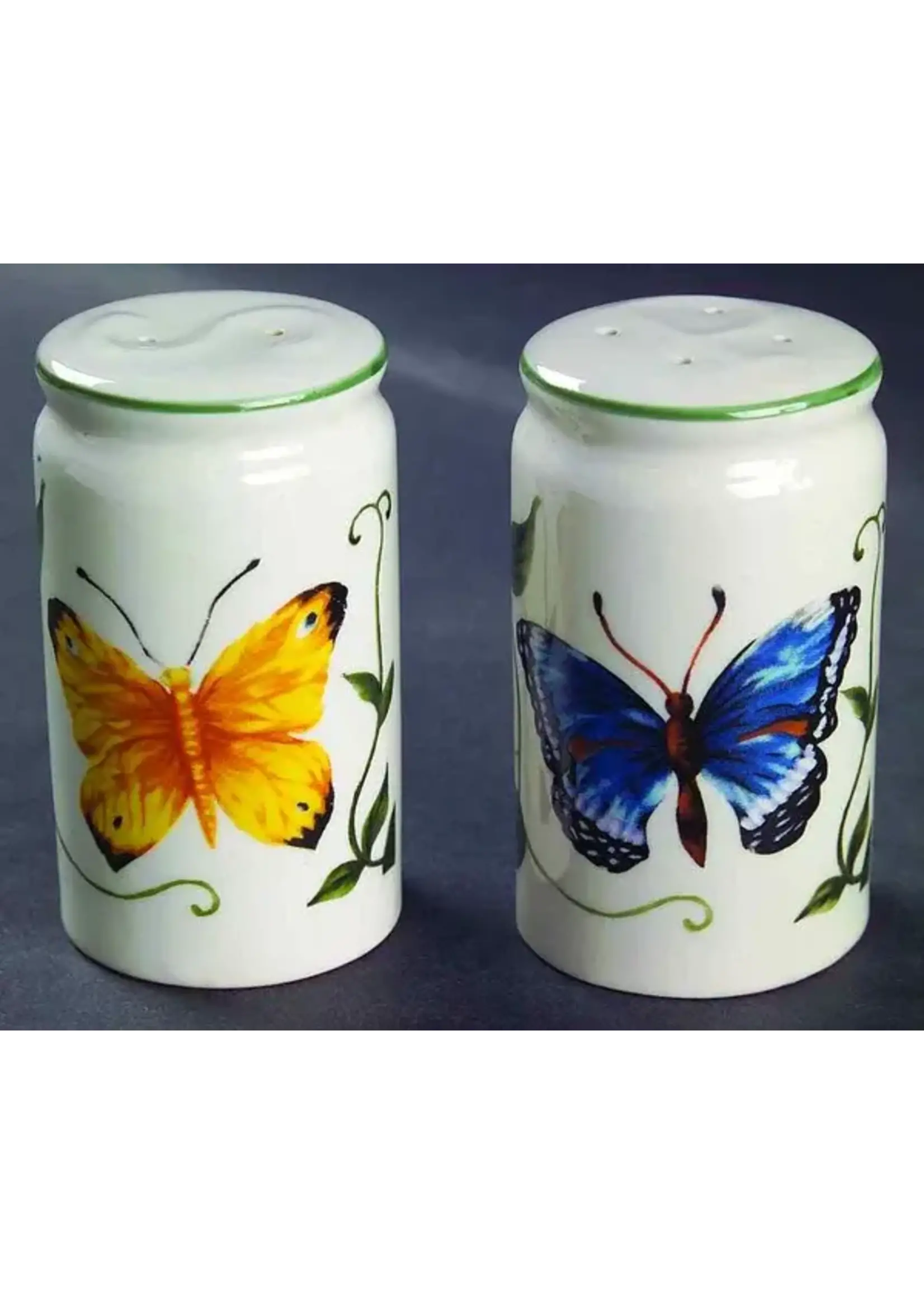 TABLETOPS UNLIMITED BUTTERFLY SALT & PEPPER