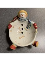 TUMBLING SNOWMAN CANDY DISH