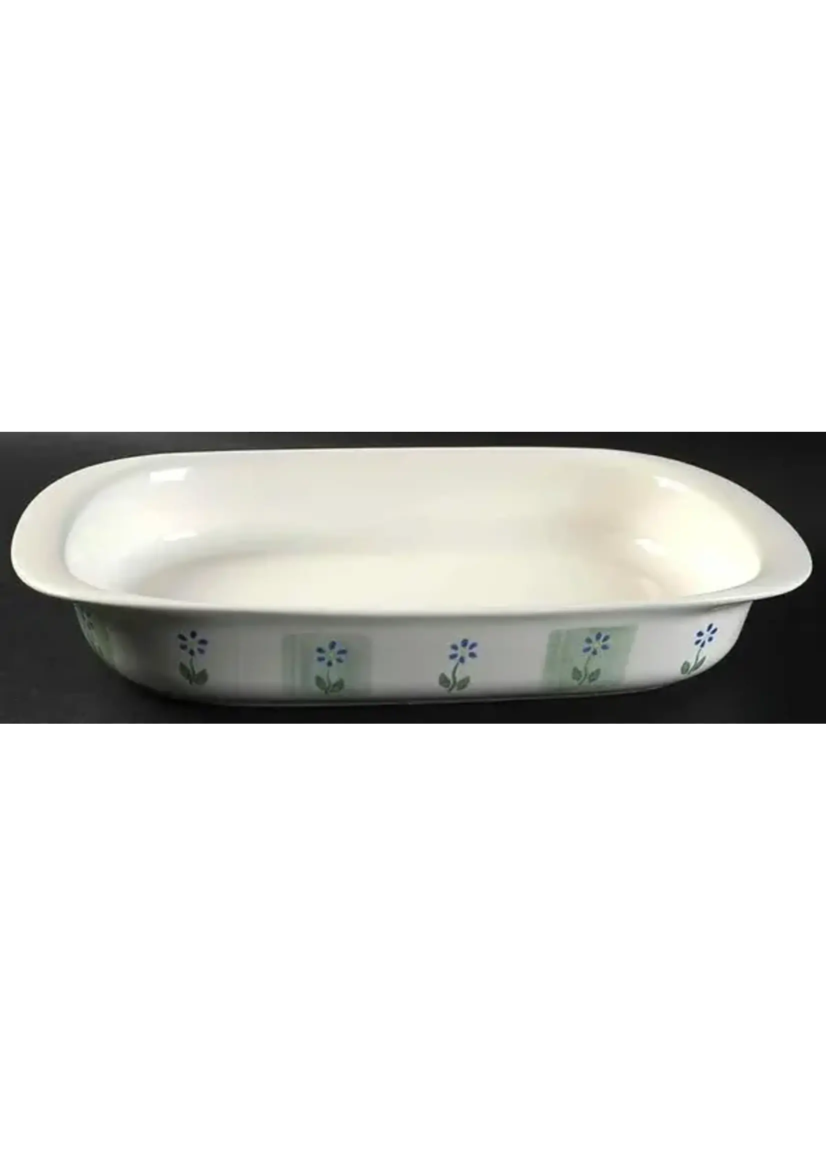 PFALTZGRAFF CLOVERHILL FLORAL BAKER RECTANGULAR 13 1/2"