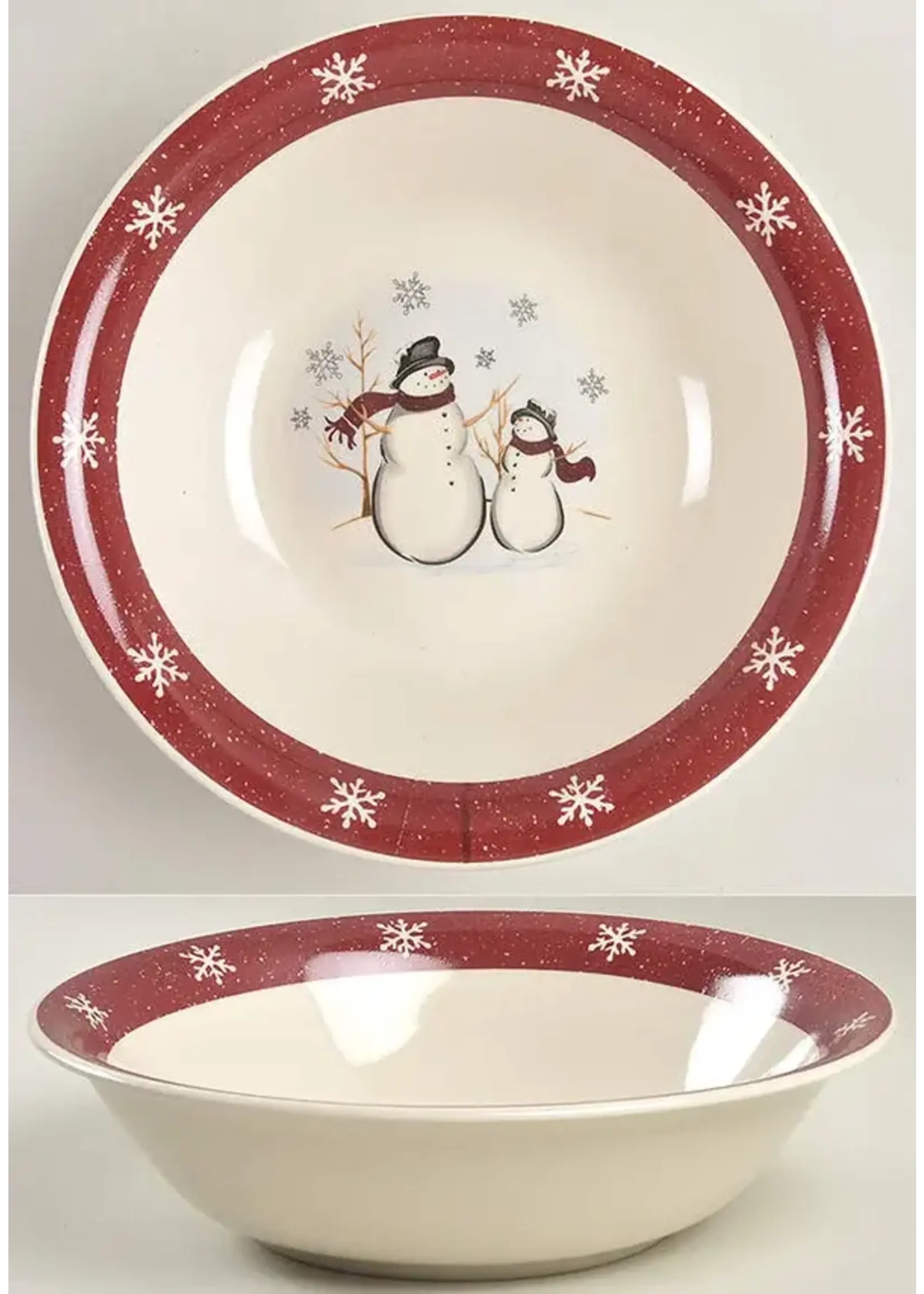 ROYAL SEASONS ROYAL SEASONS SNOWMAN VEGETABLE BOWL