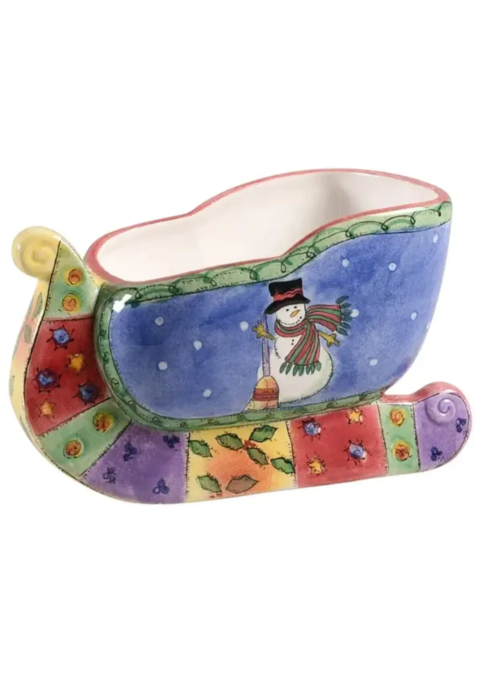 SANGO SANGO SWEET SHOPPE CHRISTMAS SLEIGH CENTERPIECE