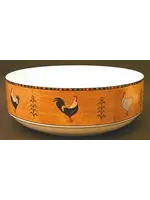 COUNTRY QUARTET ROUND VEGETABLE BOWL 9"