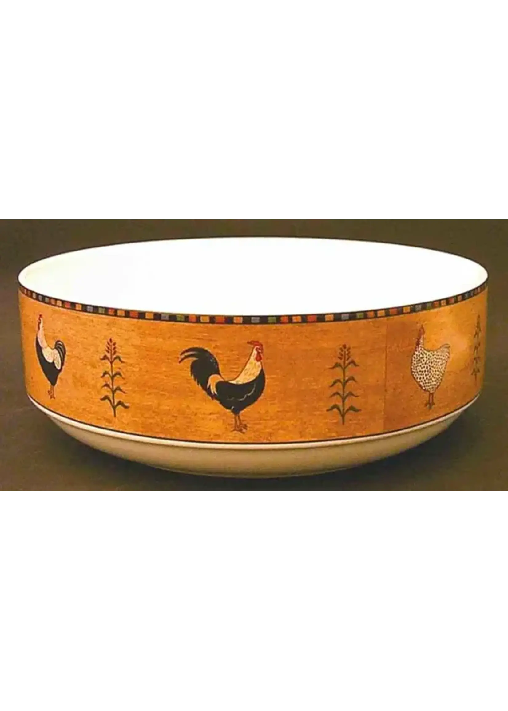 SAKURA COUNTRY QUARTET ROUND VEGETABLE BOWL 9"