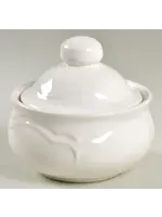 PFALTZGRAFF COLOR MEDLEY BUFF GLOSSY SUGAR BOWL