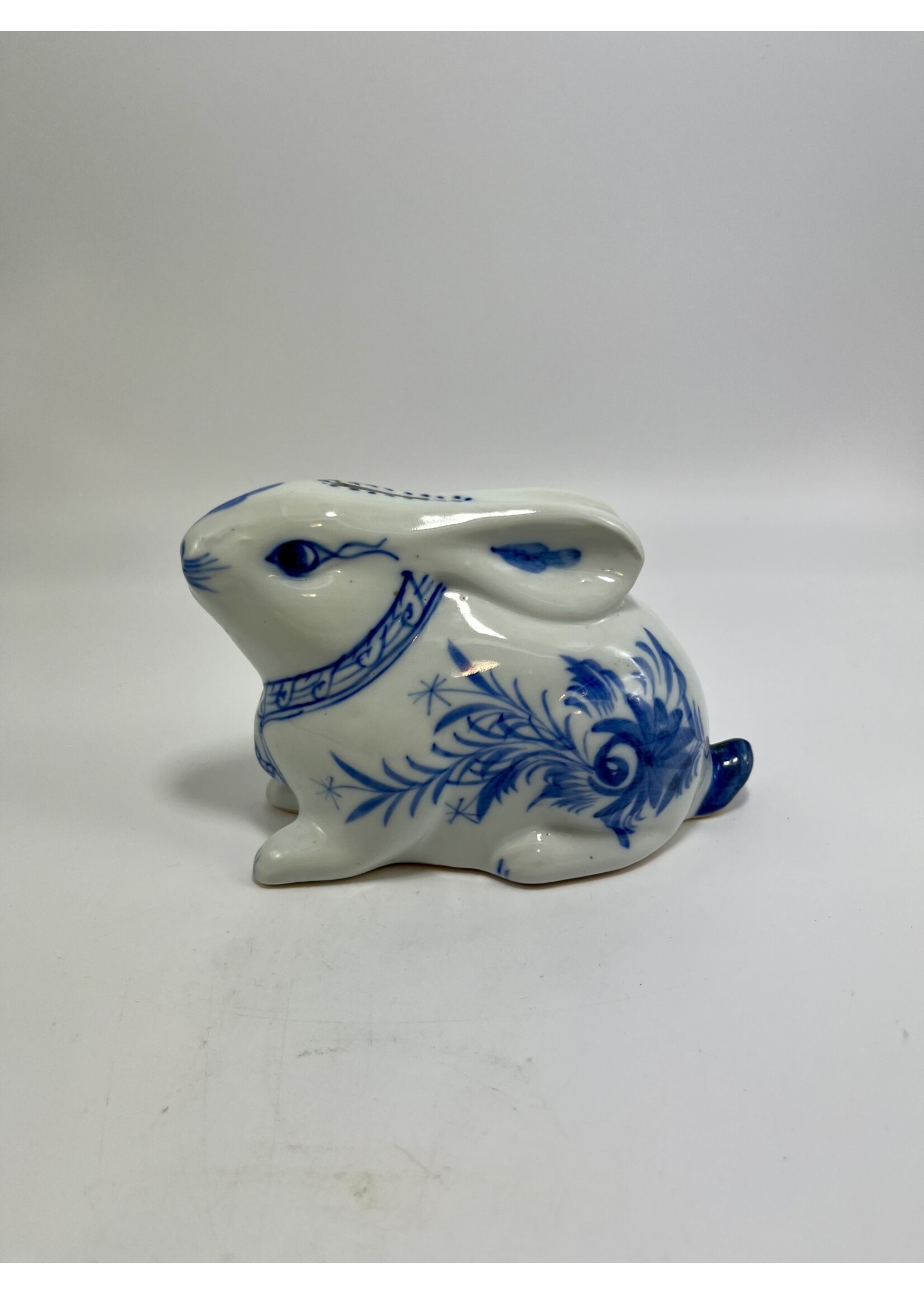 222 FIFTH BUNNY RABBIT BANK BLUE ACCENTS