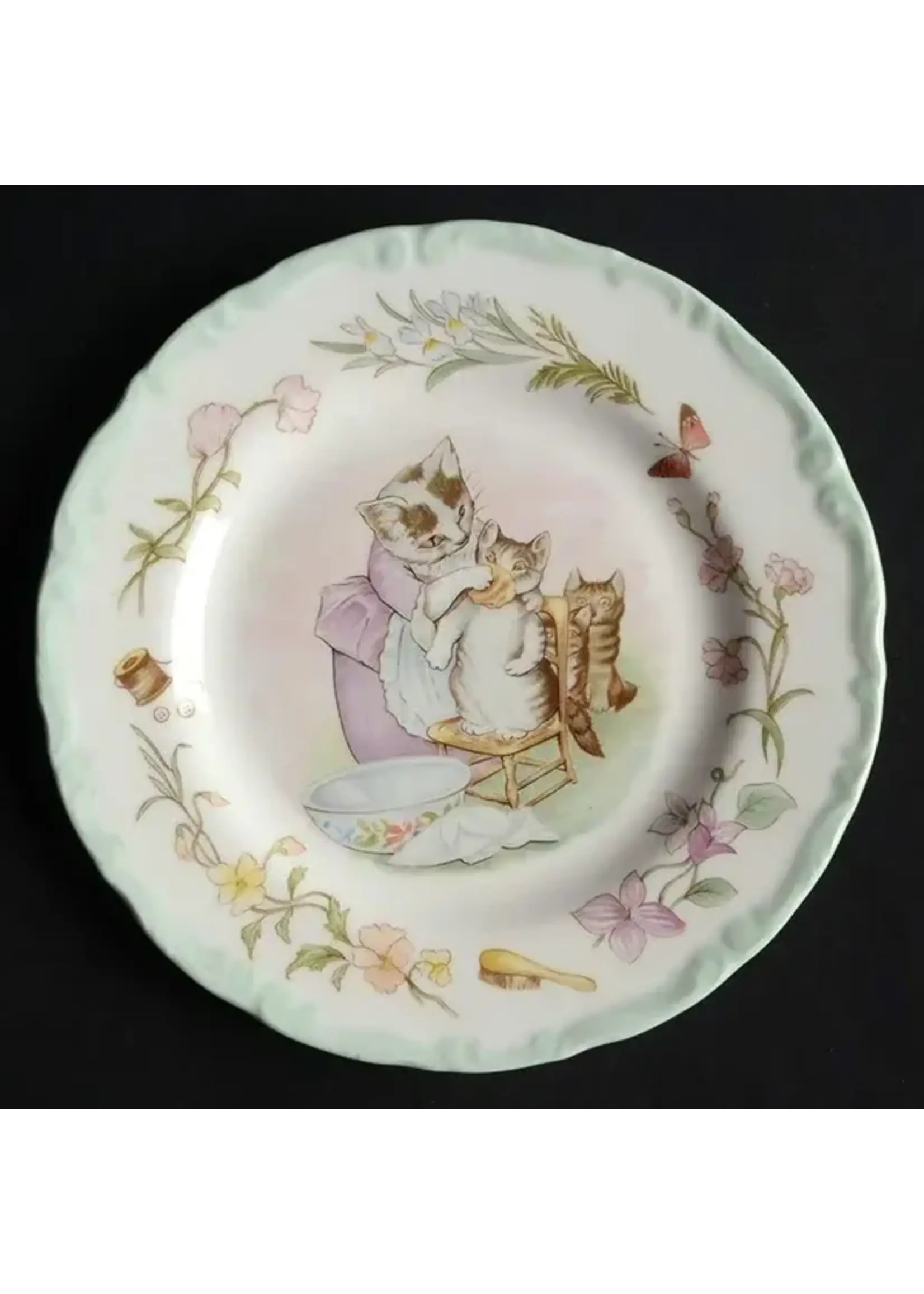 ROYAL ALBERT WORLD OF BEITRIX POTTER TOM KITTEN BREAD AND BUTTER PLATE