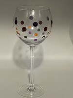 PAMPERED CHEF DOTS GLASSWARE WINE BALLOON