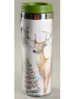 WINTER WHITE TRAVEL MUG 8 3/4"