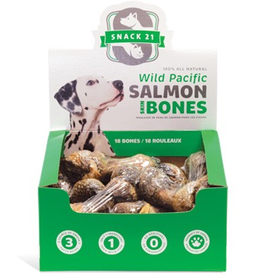 (W) Snack 21 Salmon Skin Bones for Dogs