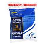 SEAPORA Rite-Fit B Cartridges for Penguin® Power Filters - 110B/125B/150B - 3 pk