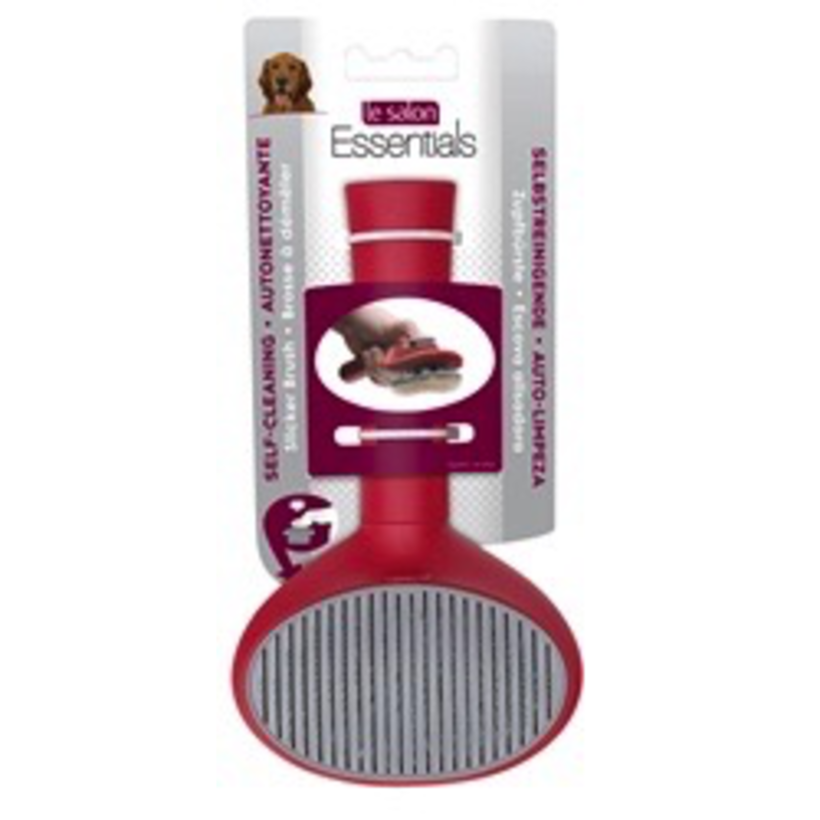 LE SALON Le Salon Self-Cleaning Slicker Brush for Dogs