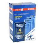 SEAPORA (W) Rite-Fit E Cartridges for Emperor® Power Filters - 280/400 - 4 pk