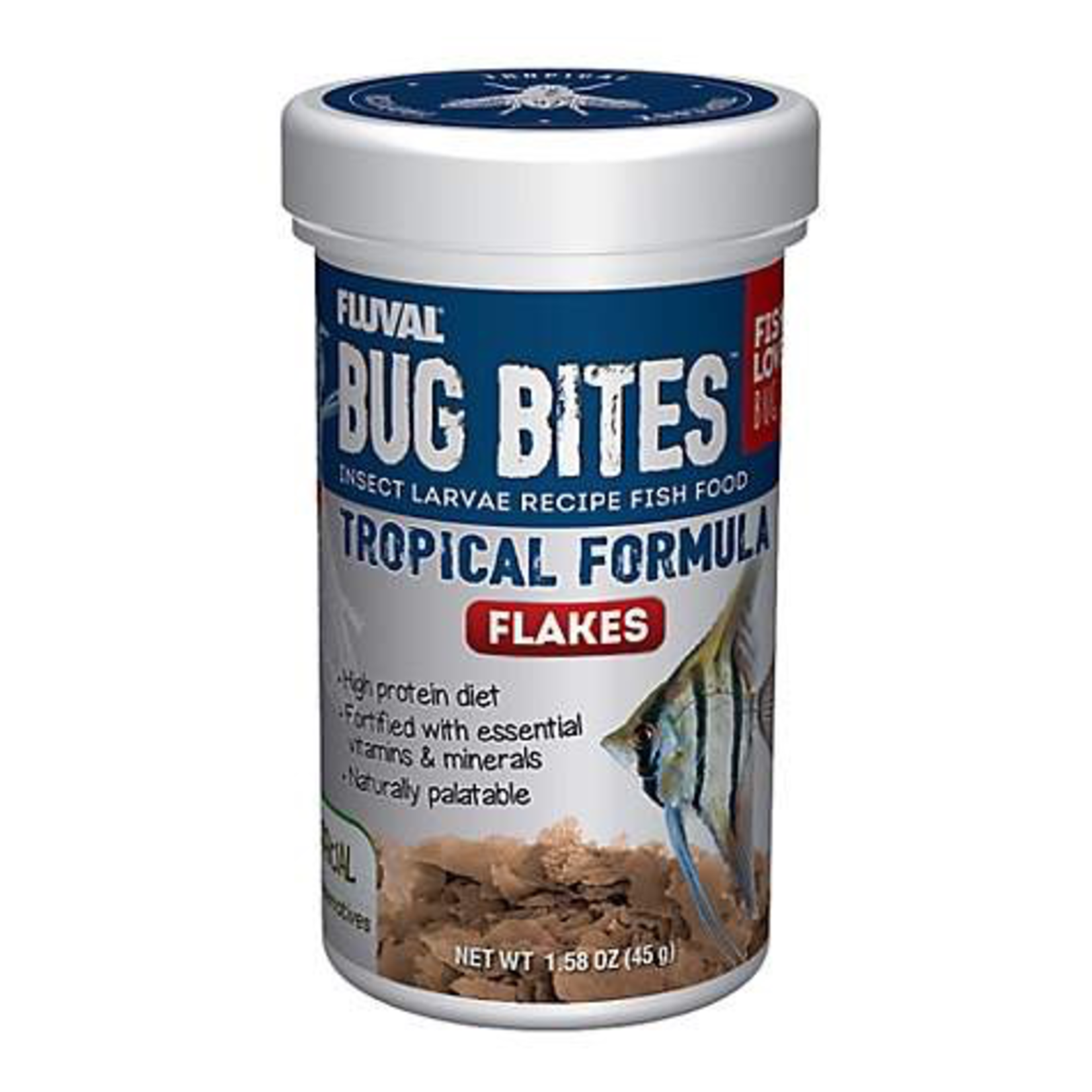 FLUVAL Fluval Bug Bites Tropical Flakes, 45 g