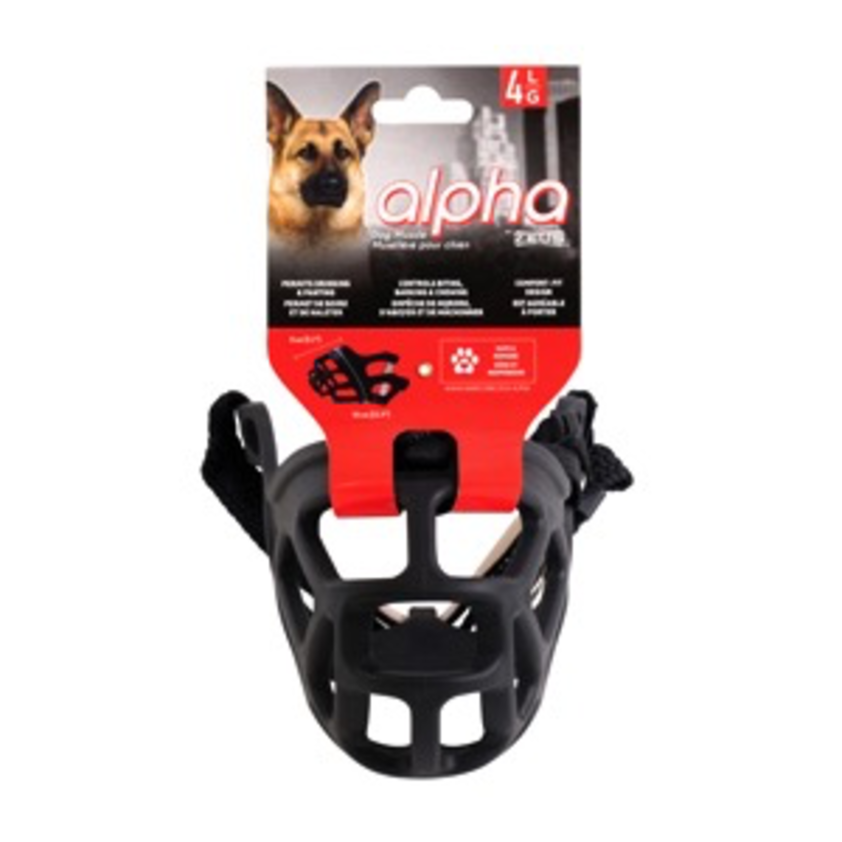 ZEUS Alpha by Zeus Dog Muzzle - Size 4 - Large