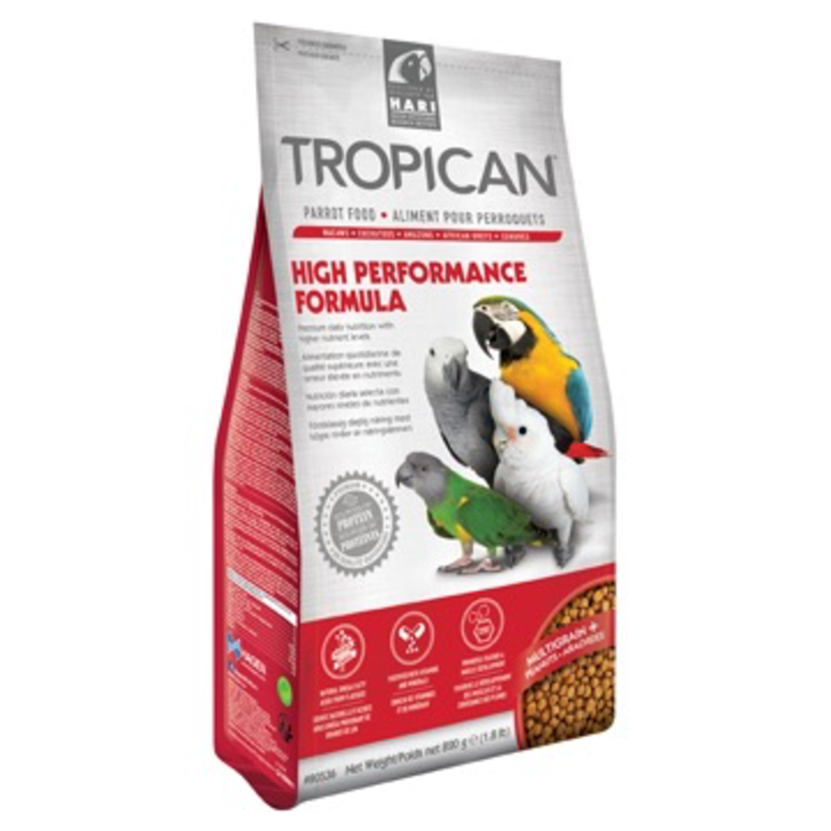 TROPICAN (W) Tropican High Performance Granules for Parrots - 820 g (1.8 lb)