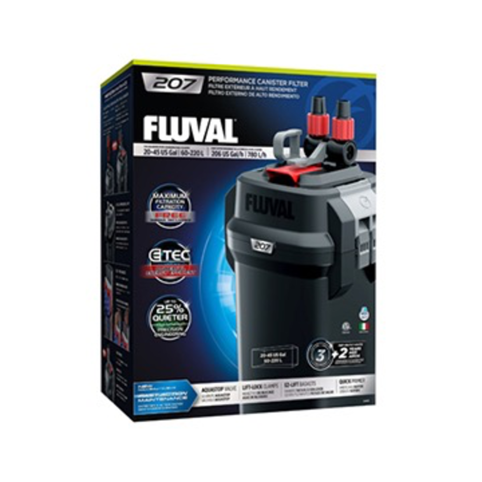 FLUVAL Fluval 207 Performance Canister Filter, up to 220 L (45 US gal)