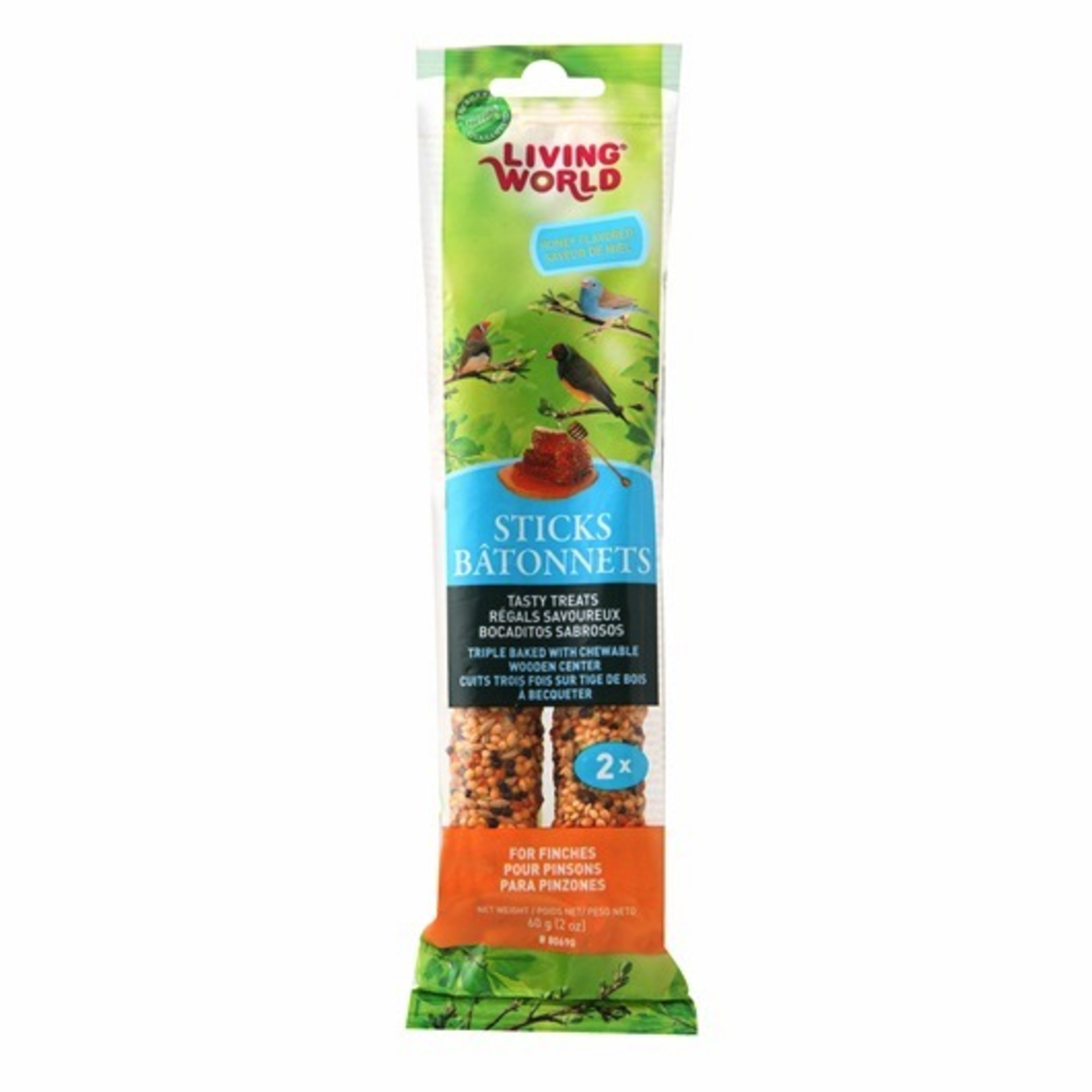 LIVING WORLD (D) LW Finch Honey Stick, 2-pack 60gr