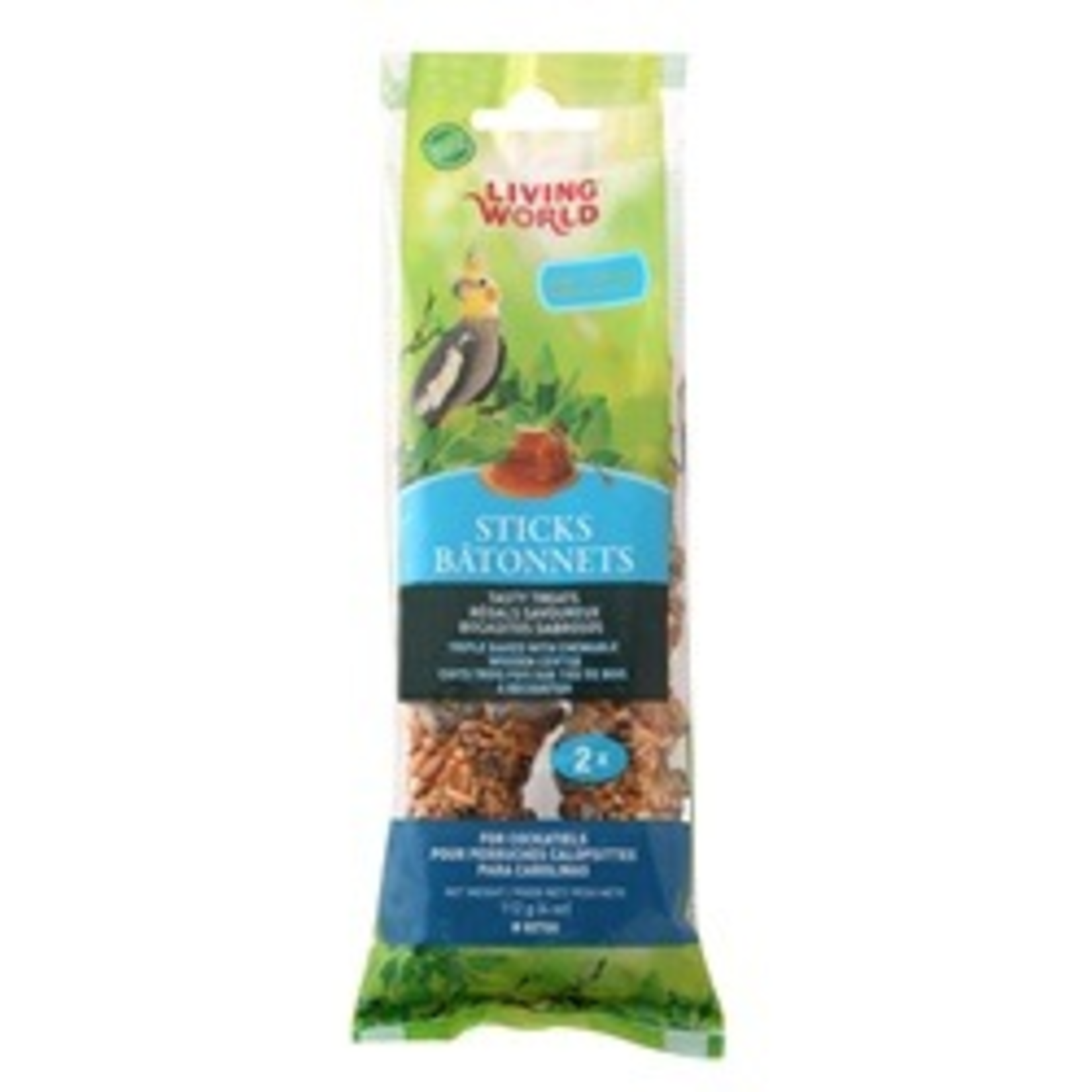 LIVING WORLD (D) LW Cockatiel Honey Stick, 2-pack 112gr