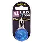 A.T. PET PRODUCTS AT LED Clip n' Glow Tag - Blue