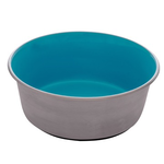 DOG IT Dogit Stainless Steel Non-Skid Dog Bowl - Blue - 1.15 L (39 fl.oz.)