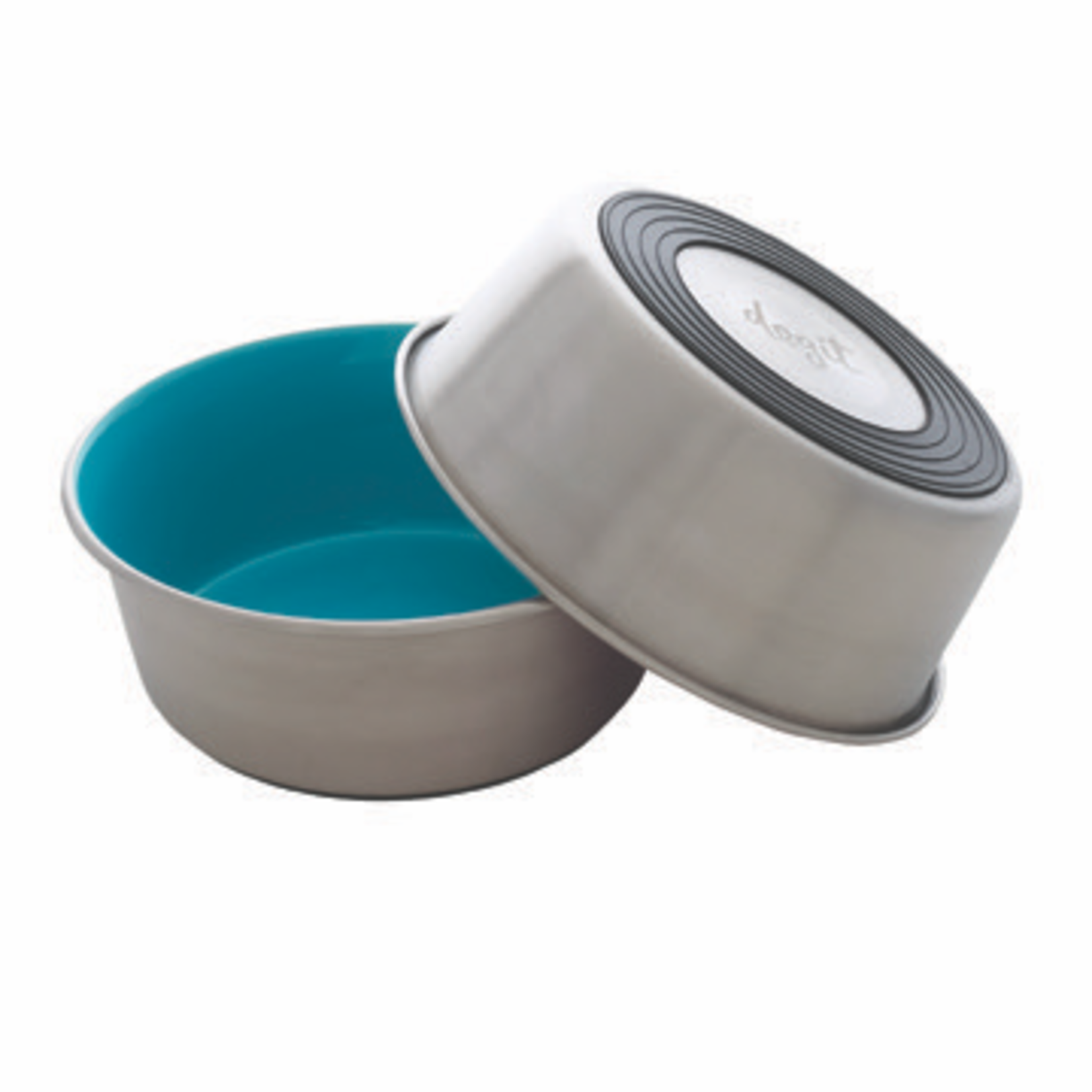 DOG IT Dogit Stainless Steel Non-Skid Dog Bowl - Blue - 1.15 L (39 fl.oz.)