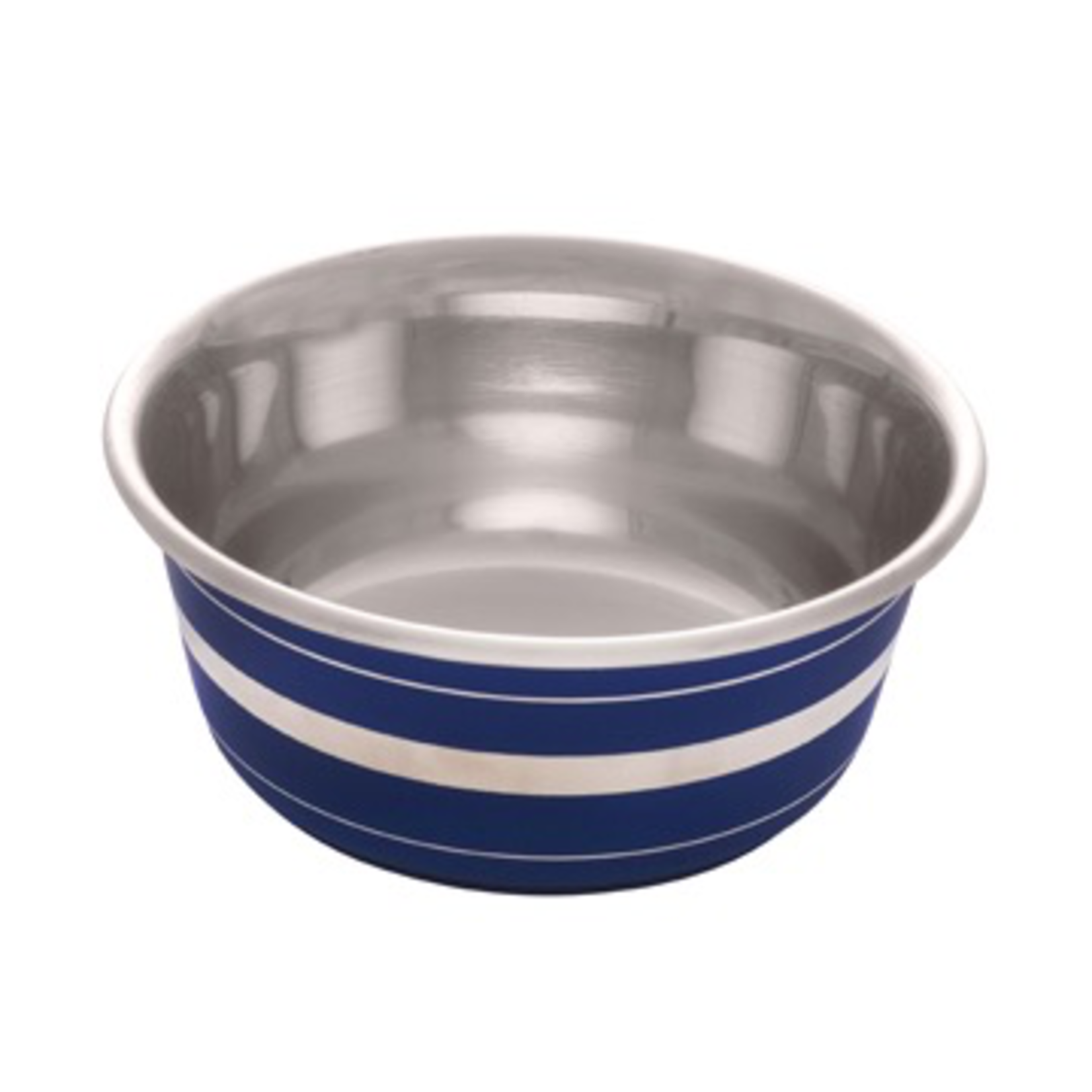 DOG IT Dogit Stainless Steel Non-Skid Dog Bowl - Blue Striped - 350 ml (11.8 fl.oz.)