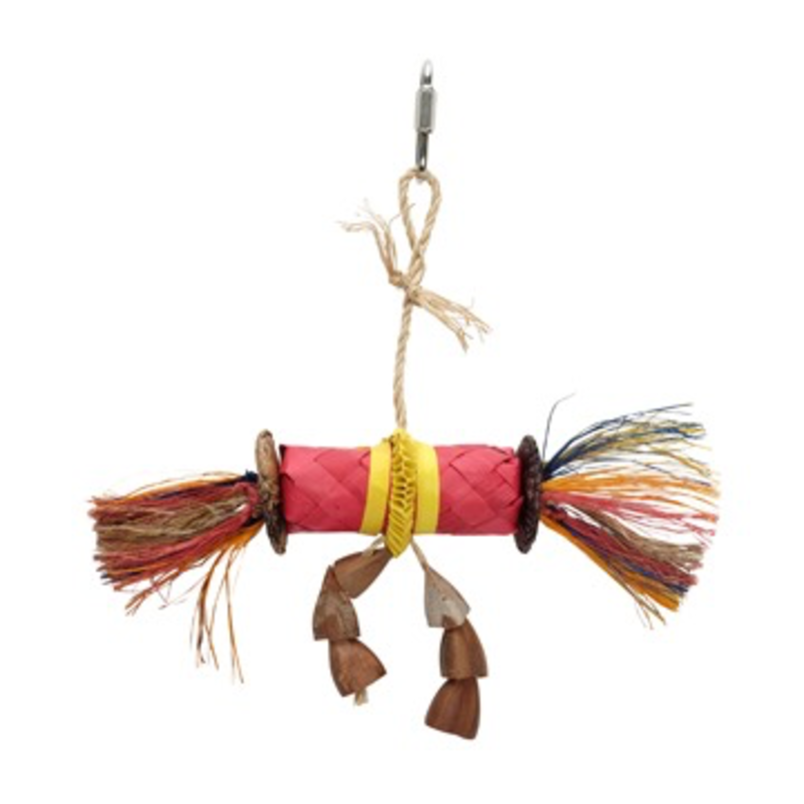 HARI (D) HARI Rustic Treasures Bird Toy Buri Wrap Color - Small