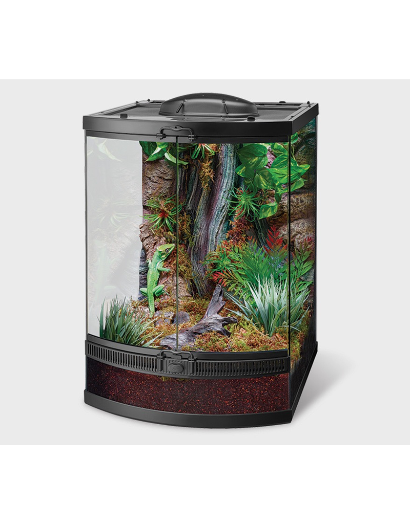 (W) ZILLA FRONT OPENING TERRARIUM BOW FRONT 18" x 21" x 25" Rick's